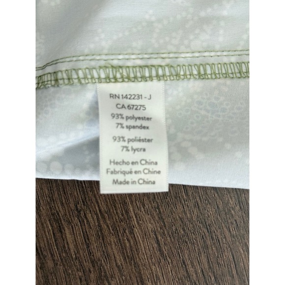 Rip Skirt Green Blue Print A-Line Casual wrap Skirt Size L - Picture 8 of 8